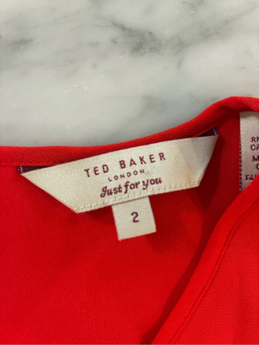 Red Hem Dress - Picture 3 of 3